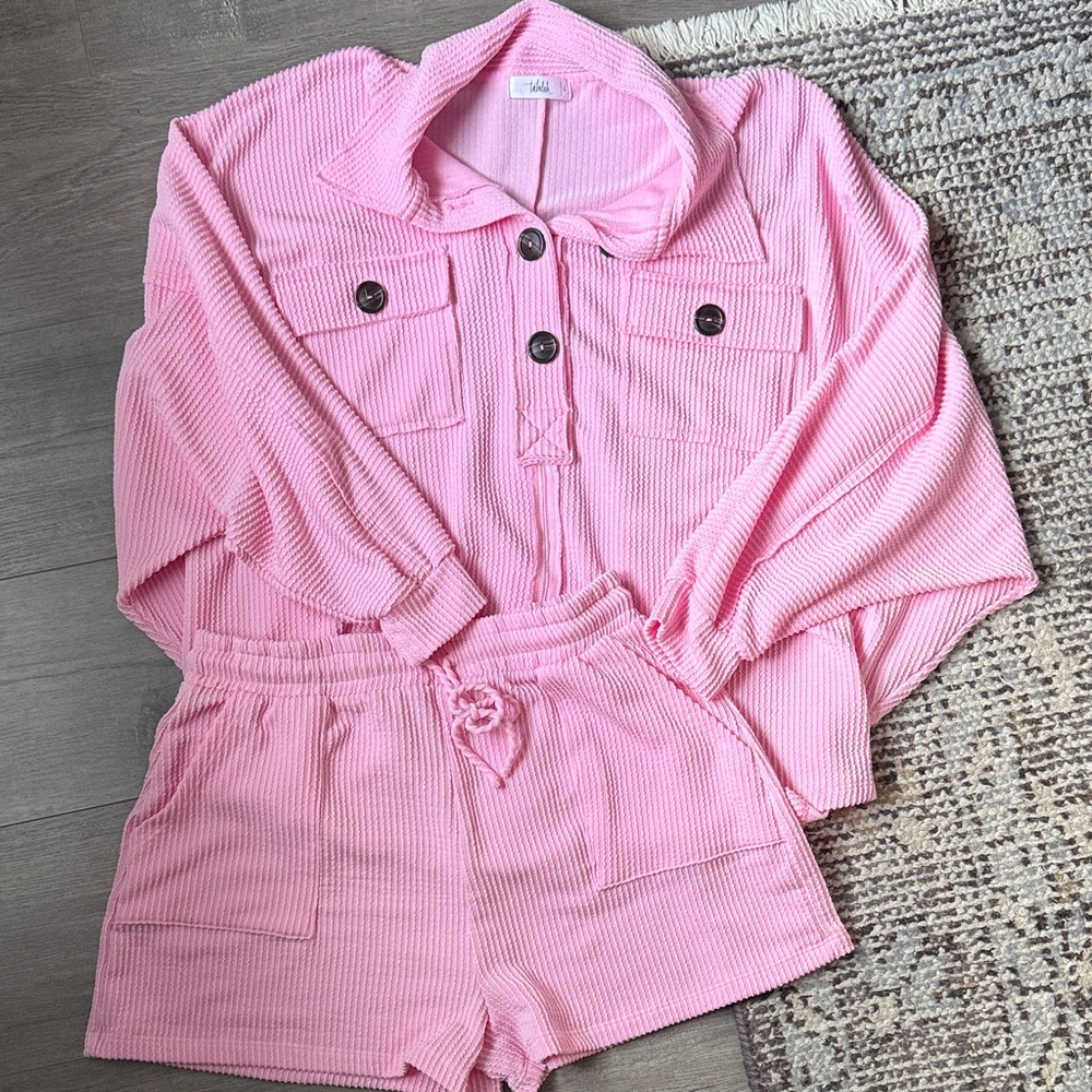 Talulah 2 piece bubblegum set